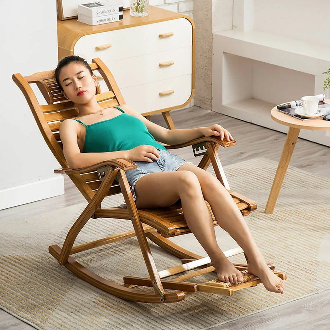 Extra Large Bamboo Rocking Chair