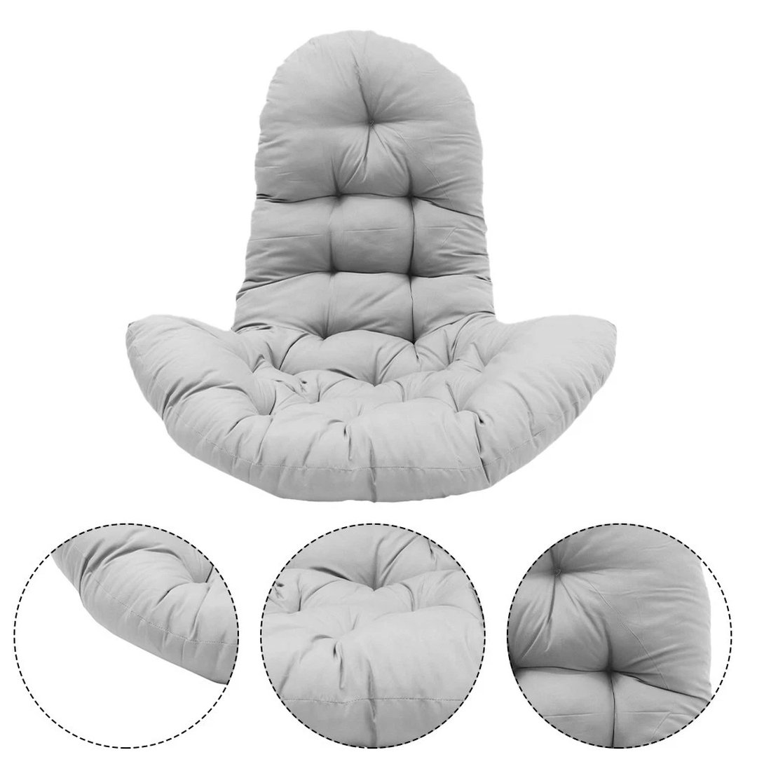 Light Grey Egg Chair Cushion Seat Pad