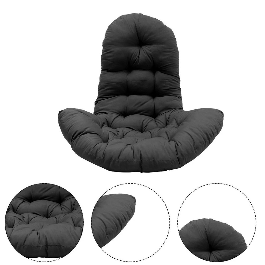 Black Egg Chair Cushion Seat Pad