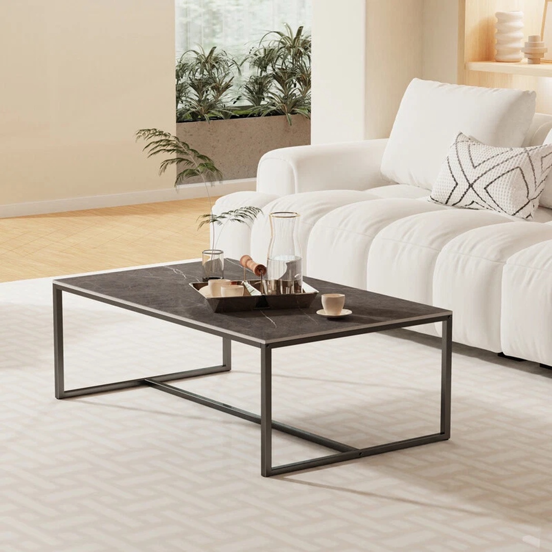 Thicken Sintered Stone Coffee Table Anti-scratch Center Table Large