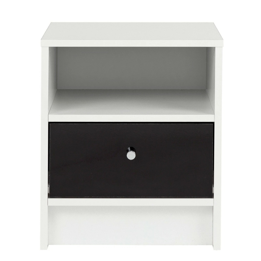 Compact Wooden Bedroom Bedside Cabinet Furniture Side Table Storage