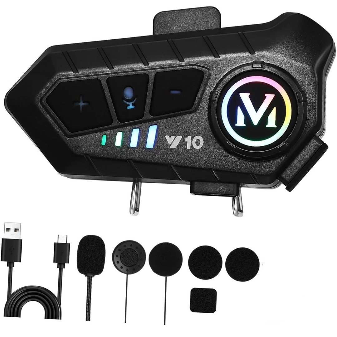 Bluetooth 5.3 Wireless Motorcycle Helmet Headset