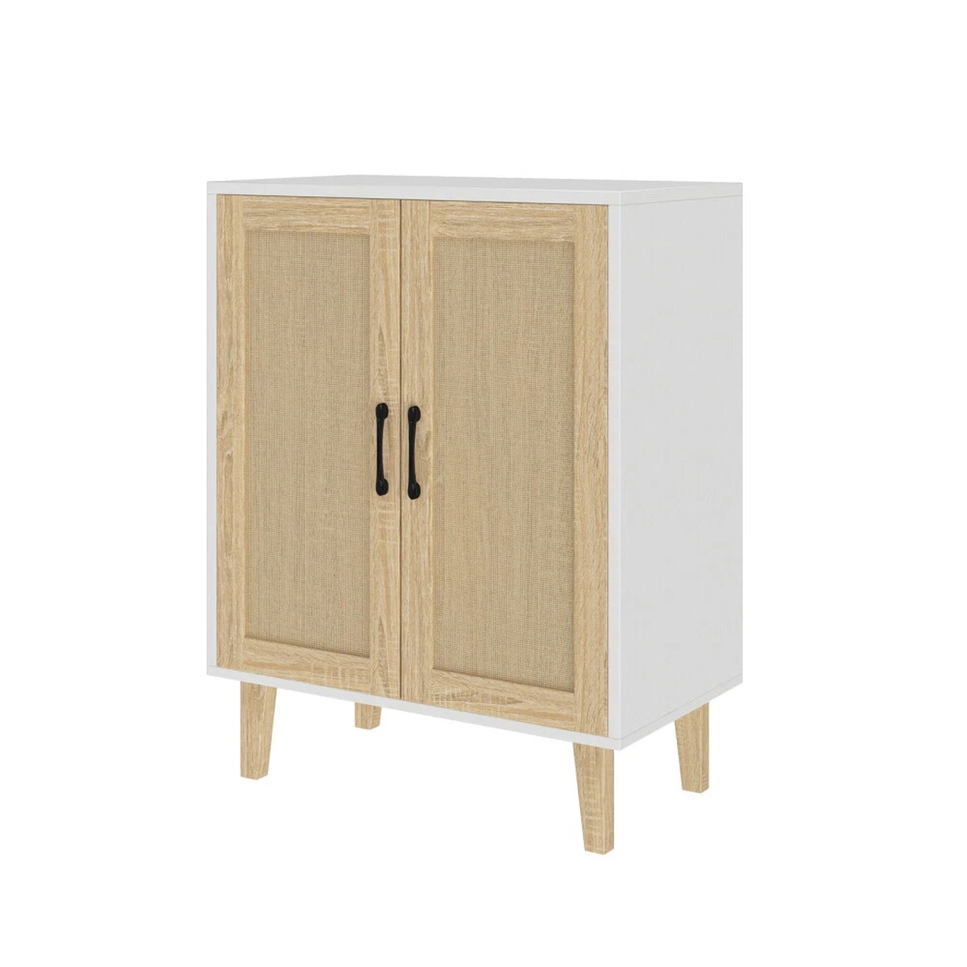 Cabinet 2 Door Sideboard Living Room TV Stand 2 Doors White