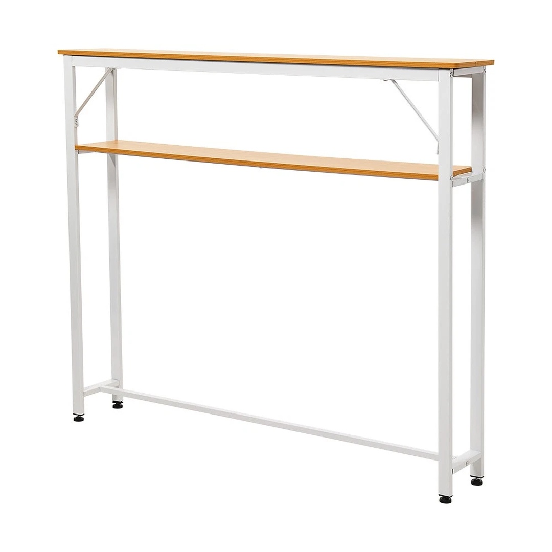 Console Table Sofa Table Furniture Table White Frame Double Tier