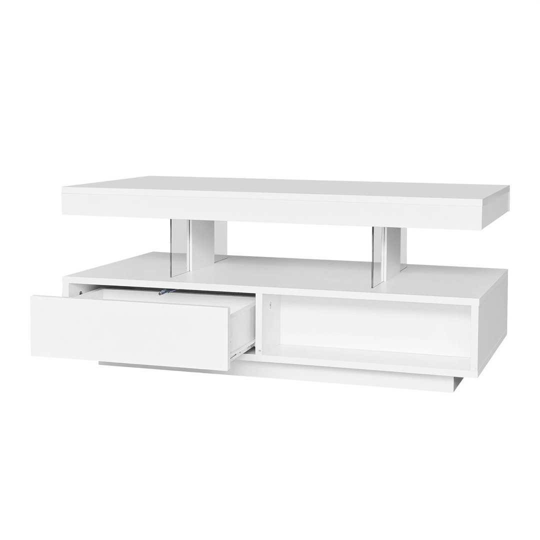 Coffee Table LED Sofa Side Table Living Room Centre Tea Table