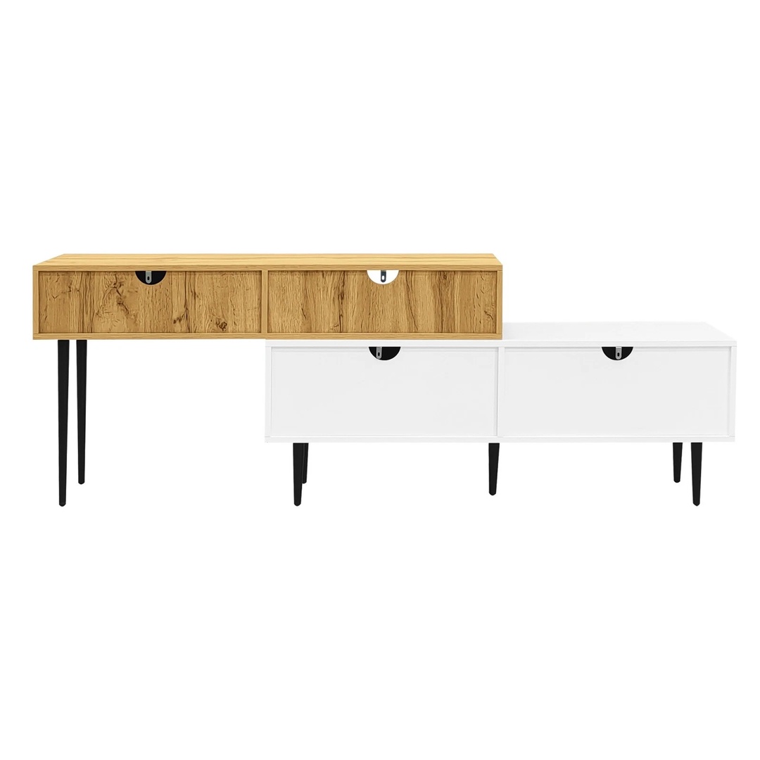 TV Cabinet TV Stand 130-220 cm Adjustable Modular TV Unit Furniture