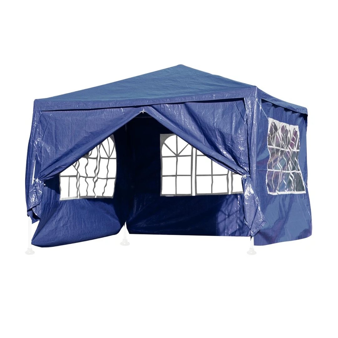 Blue 3x3m Gazebo Tent Waterproof Party