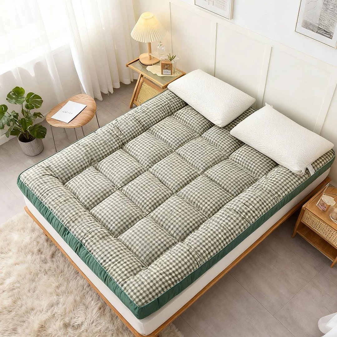 Double 137x190x10cm Thick Mattress Topper Quilted Mat