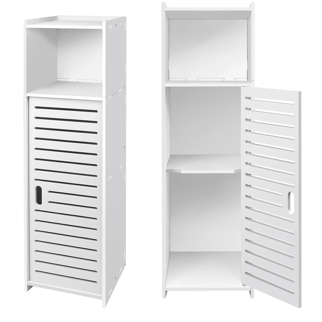 Waterproof Bathroom Cabinet Free Standing White