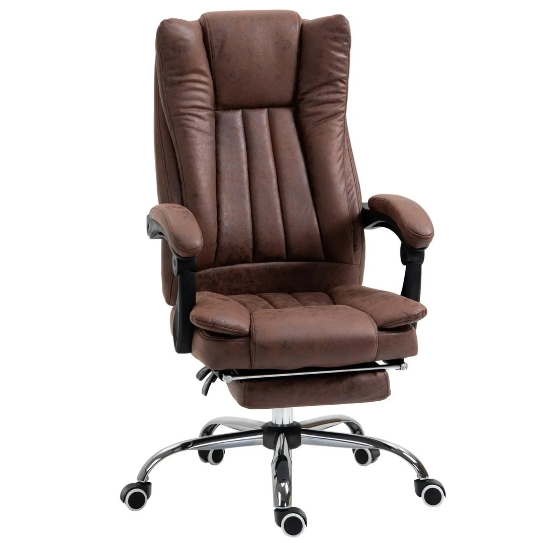 Brown Leather High Back Executive Office Chair