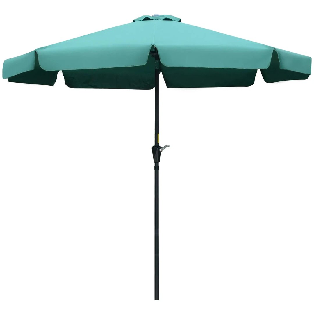 Ruffled Edge Garden Table Patio Parasol Sun Umbrella