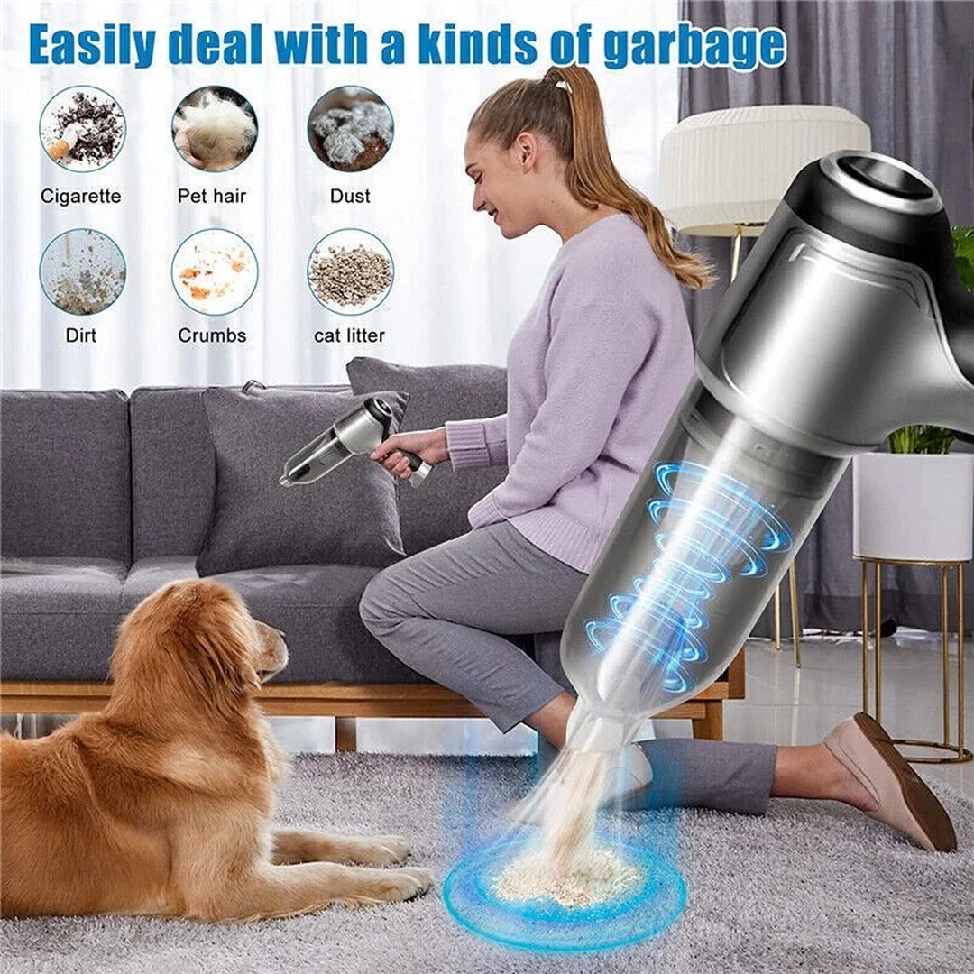 9000PA USB Rechargeable Cordless Handheld Vacuum