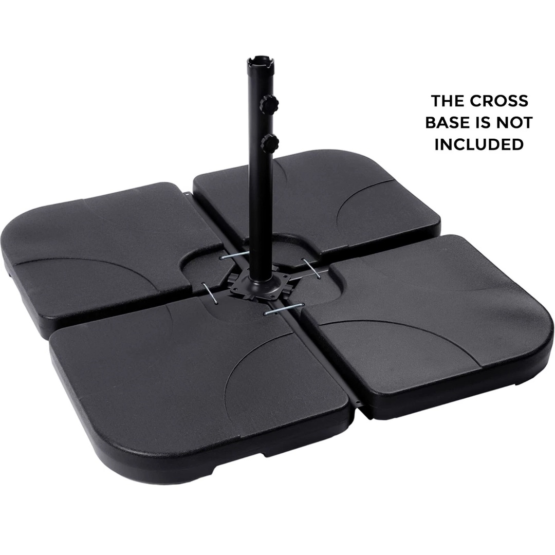 Square shape Parasol Base-Set of 4 Parasol Base Stand