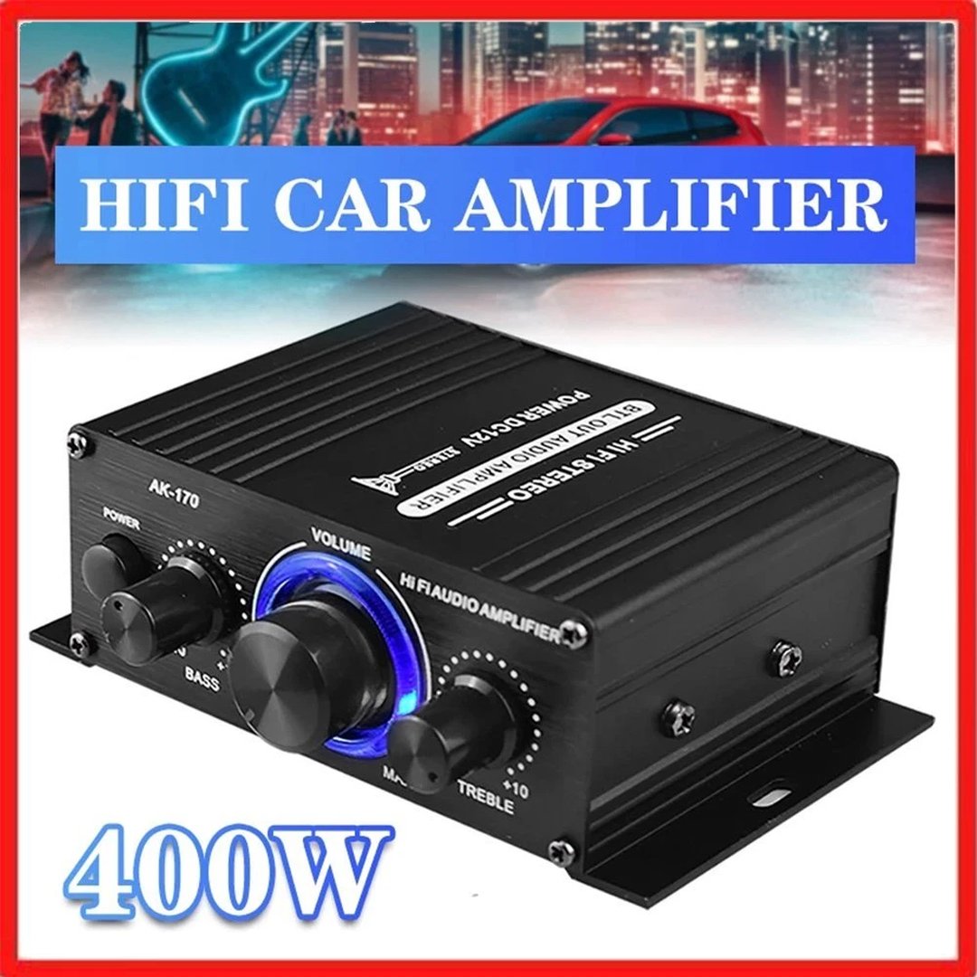 400W HiFi Digital Power Amplifier Mini Stereo Audio Amp
