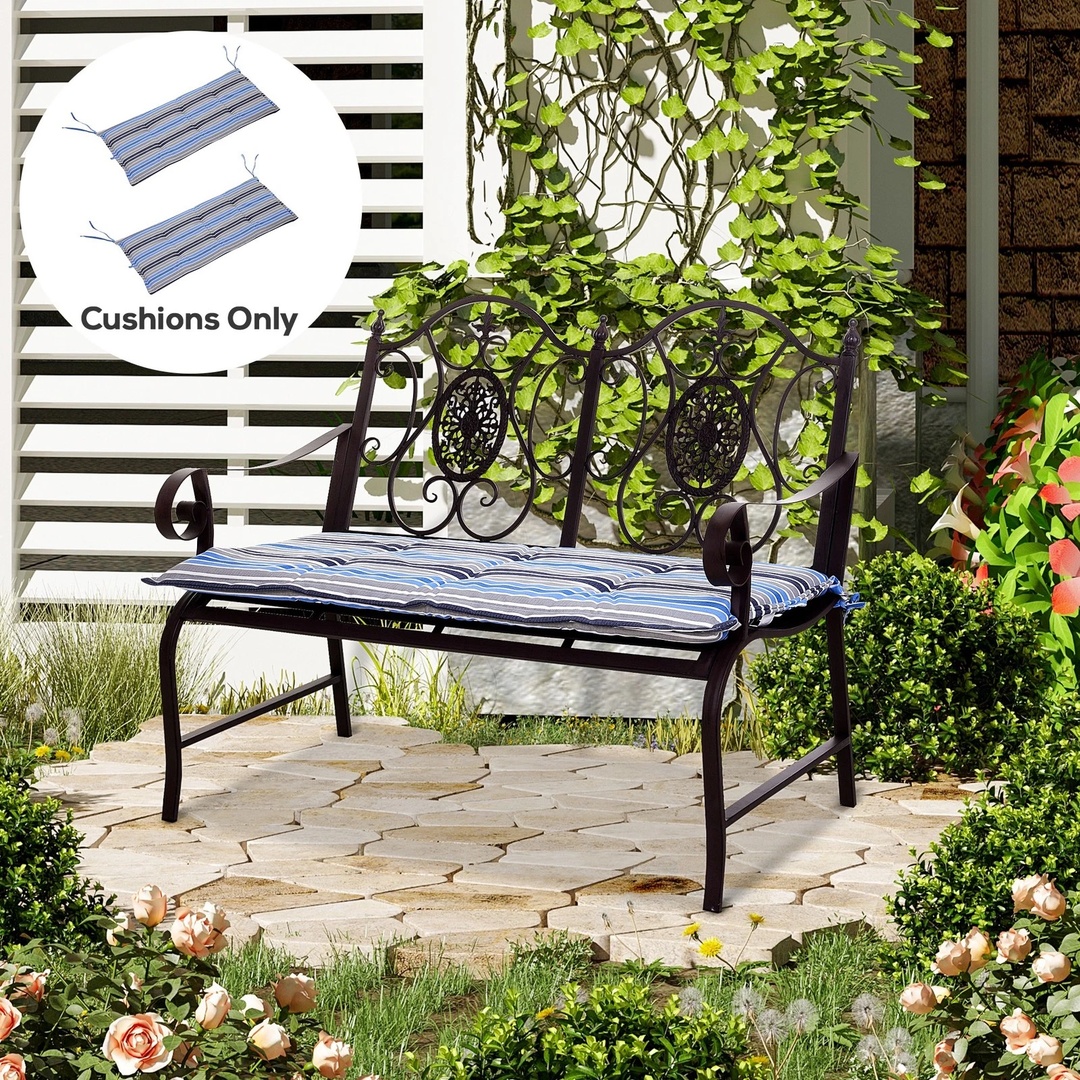 2 Pieces Cushions for Garden Bench