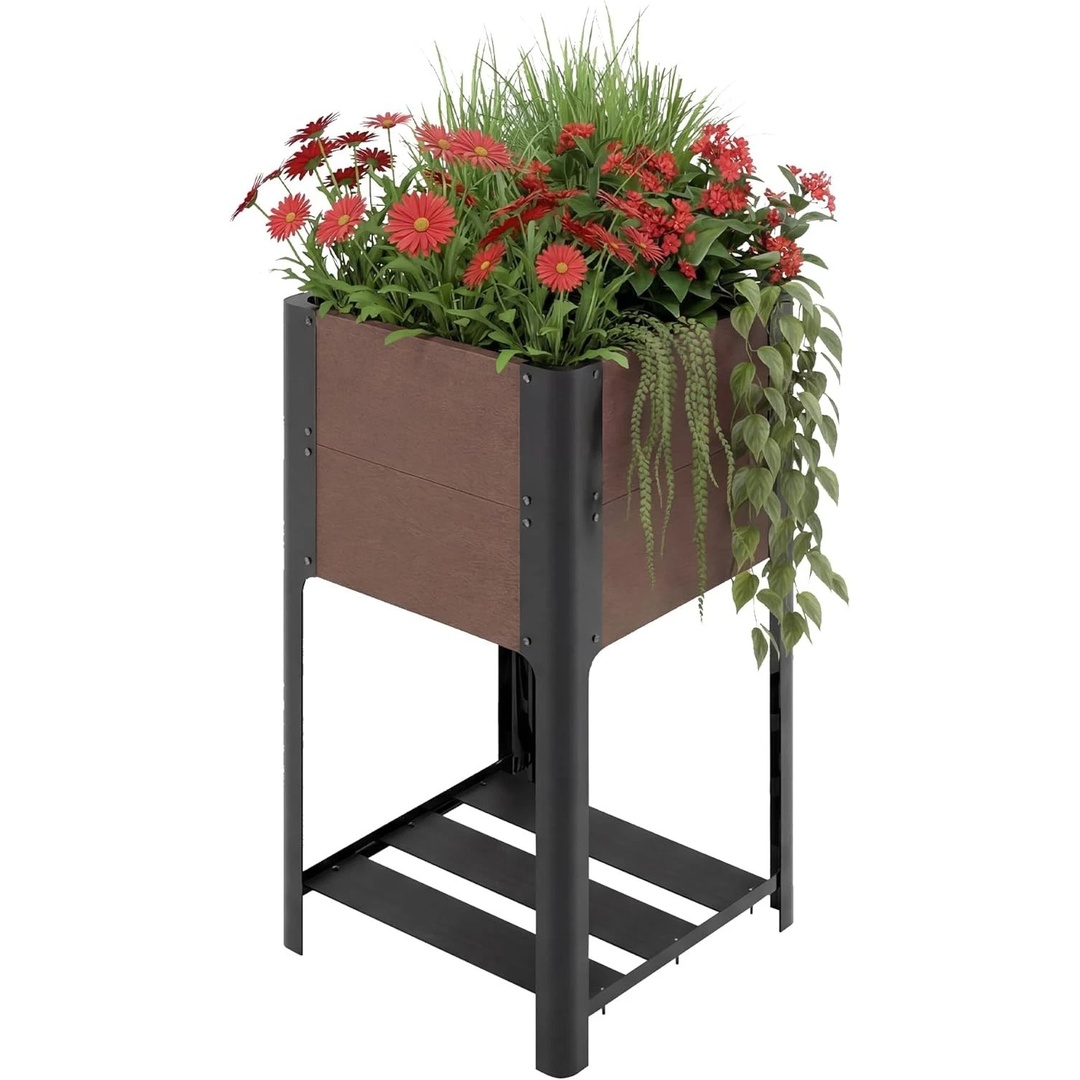 2 Pack Round Galvanized Raised Garden Bed 4X4X1FT Outdoor