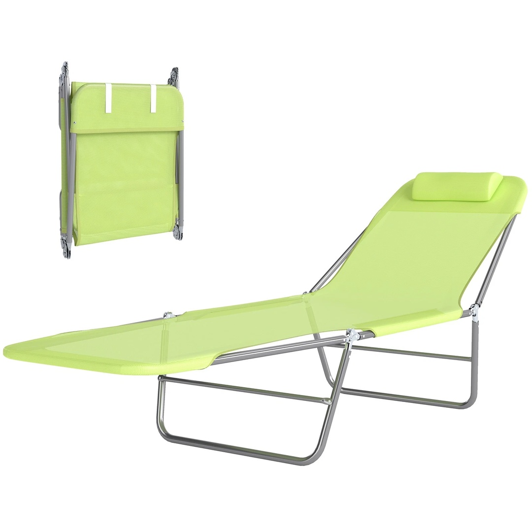 Adjustable Sun Bed Garden Lounger Recliner