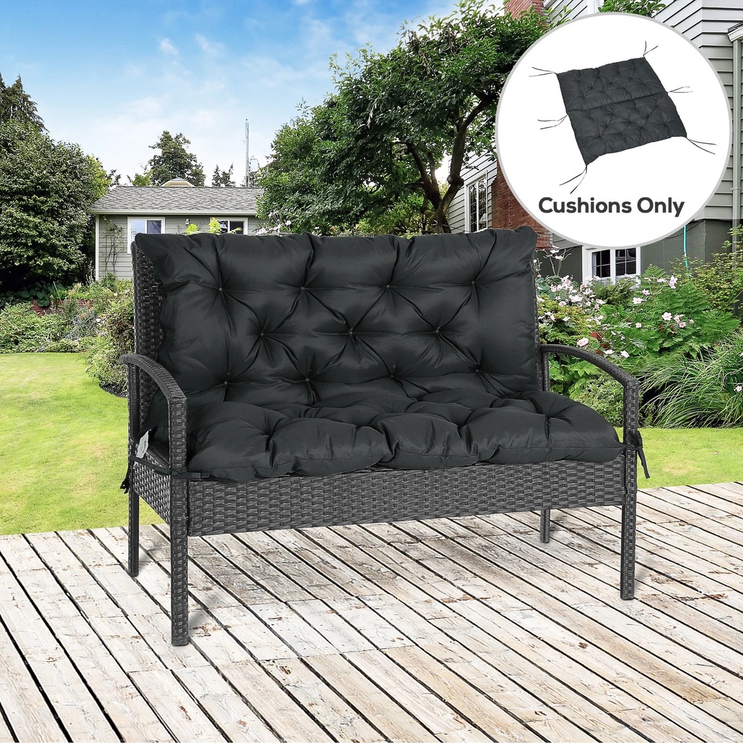 2 Seater Garden Bench Cushion Outdoor
