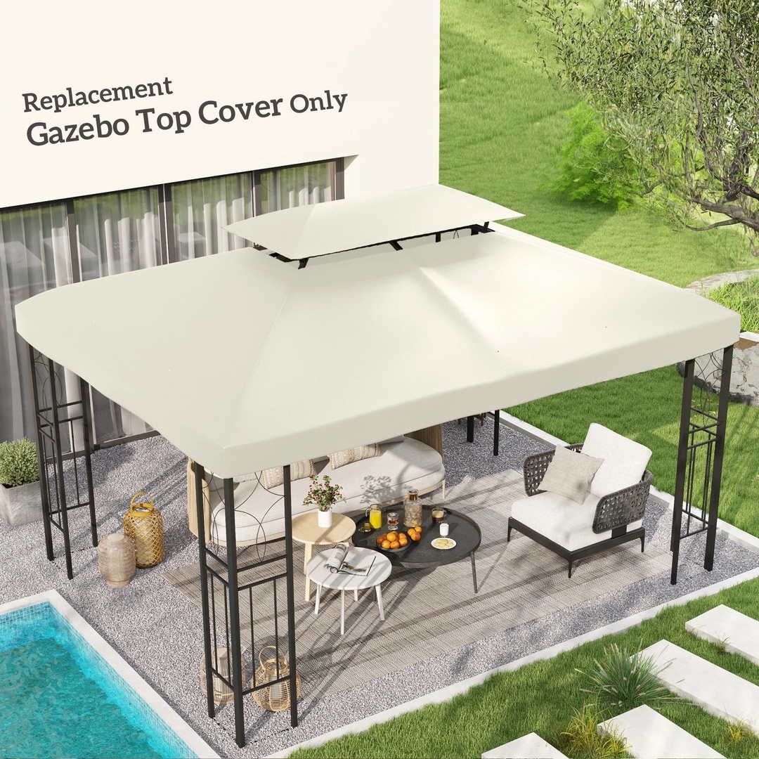 3x4m Gazebo Replacement Roof Canopy