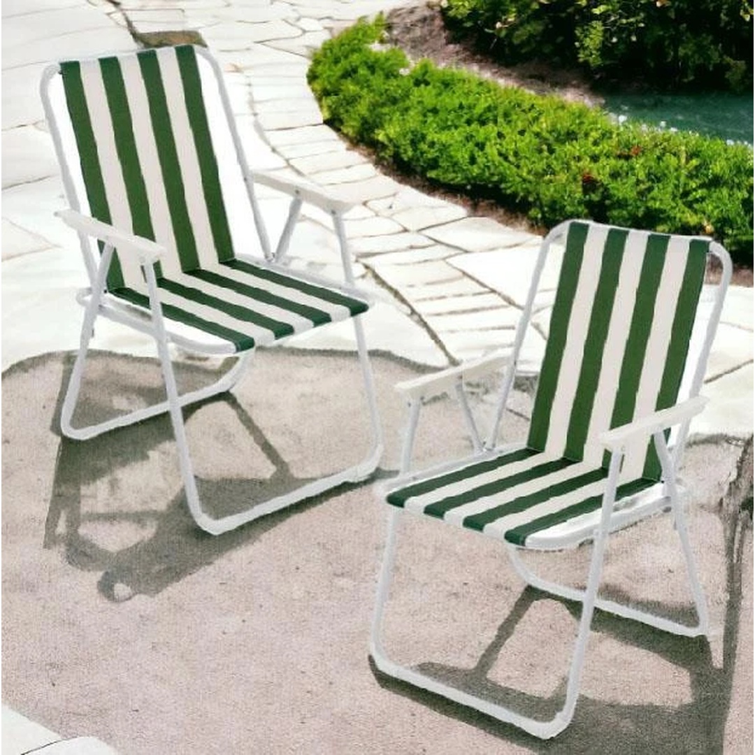 Folding Camping Deck Chair Garden Lawn