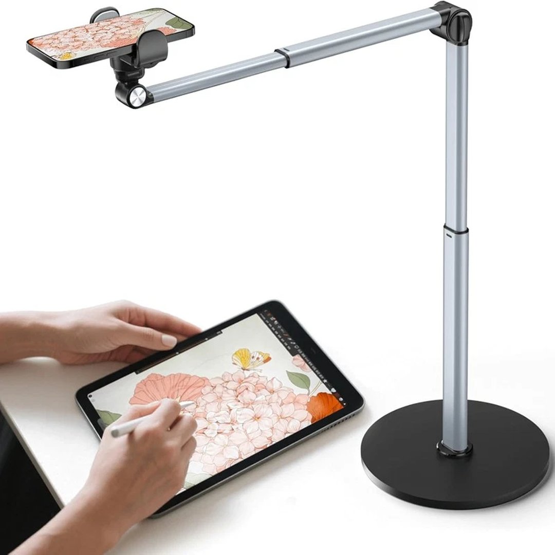 Mobile Phone Holder Stand Adjustable Stands Overhead Tripod