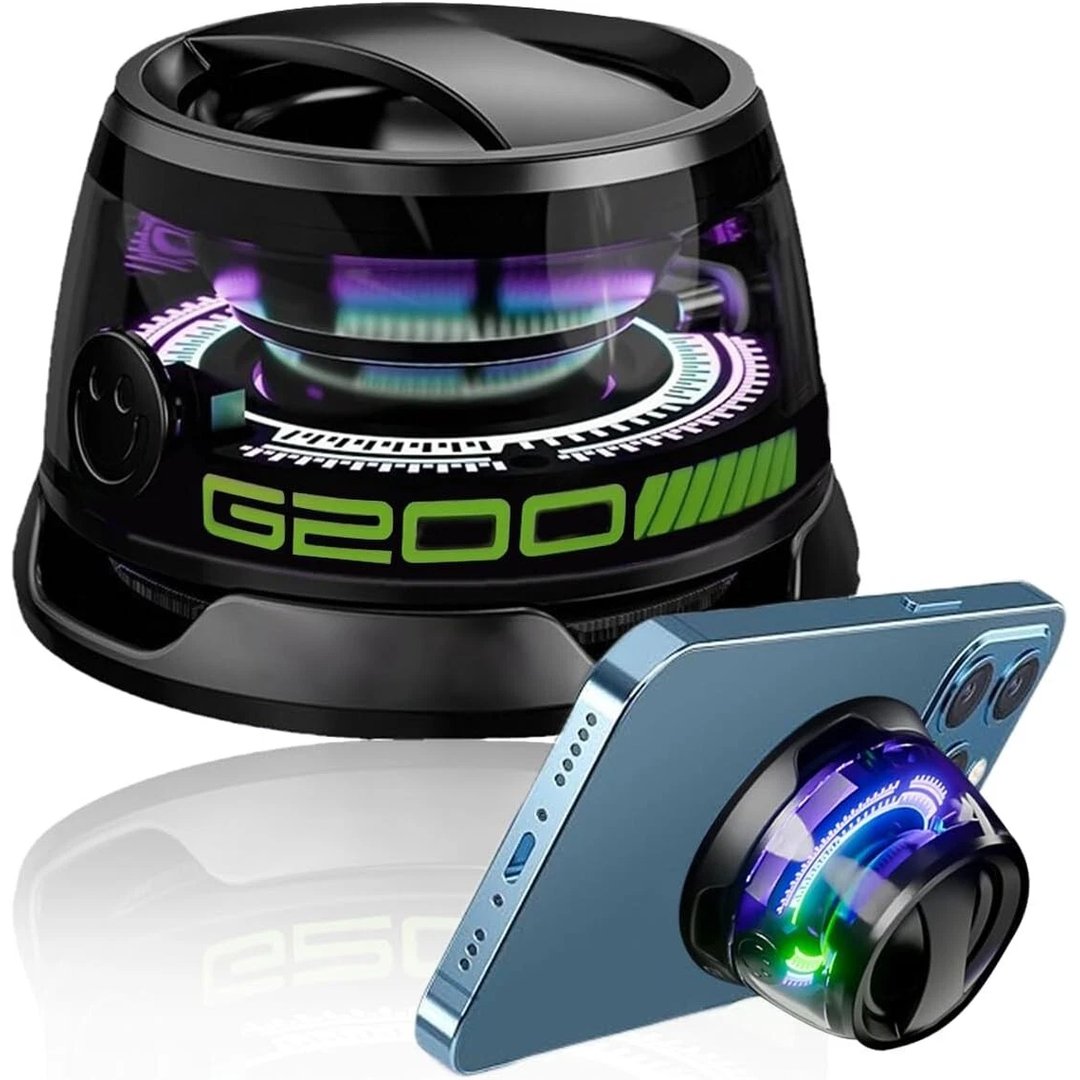 Black Magnetic Ultra-Portable LED Bluetooth Speaker Wireless Speakers