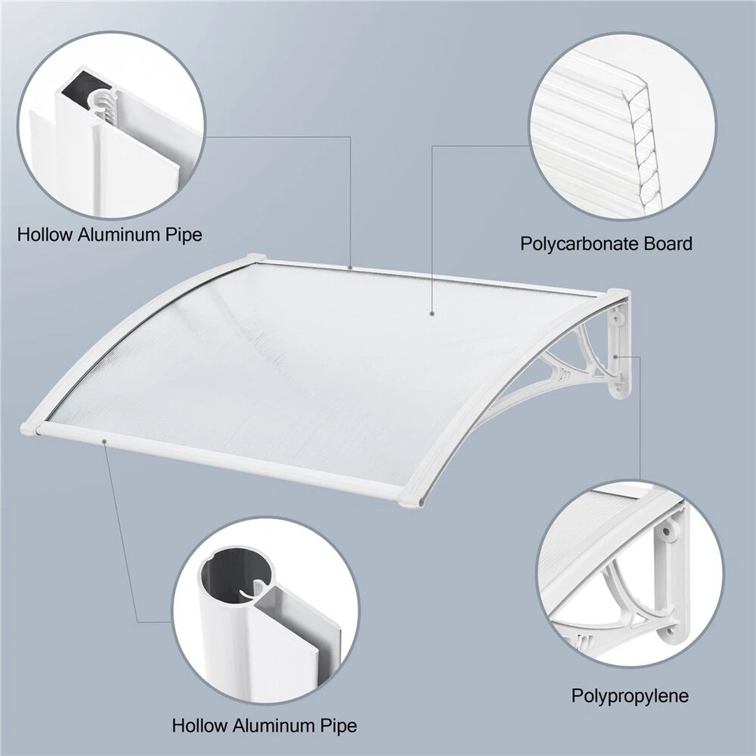 White Door Canopy Awning Rain Shelter