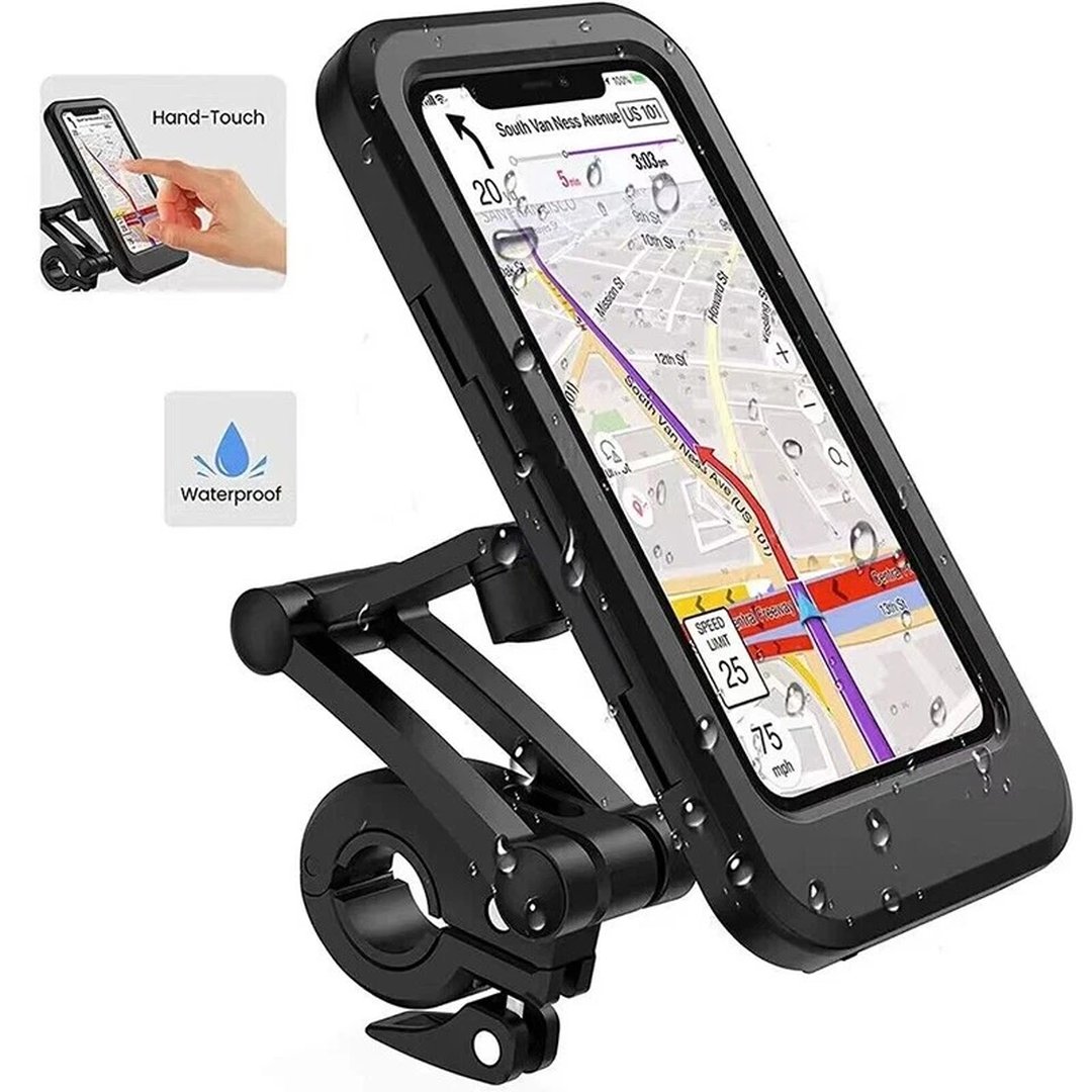 Waterproof Bike Phone Mount Holder Shockproof